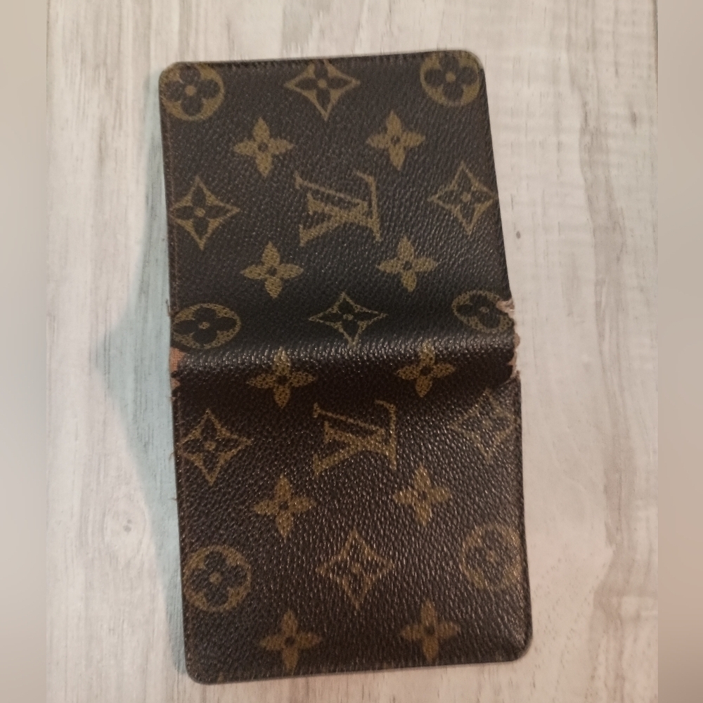 LOUIS VUITTON Monogram Wallet Bi-fold Billets 6 Credit - Picture 3 of 10
